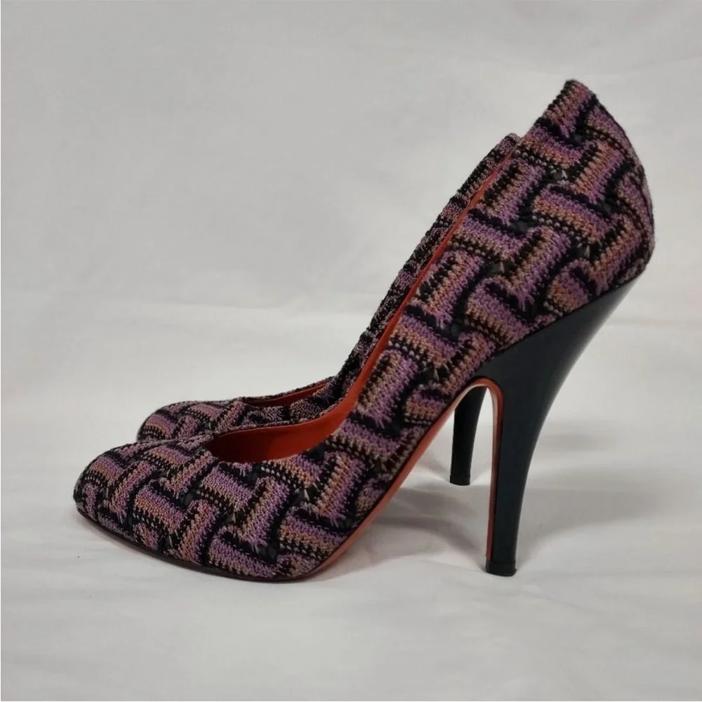 ❤️Missoni Woven Knit Stiletto Pumps 38.5